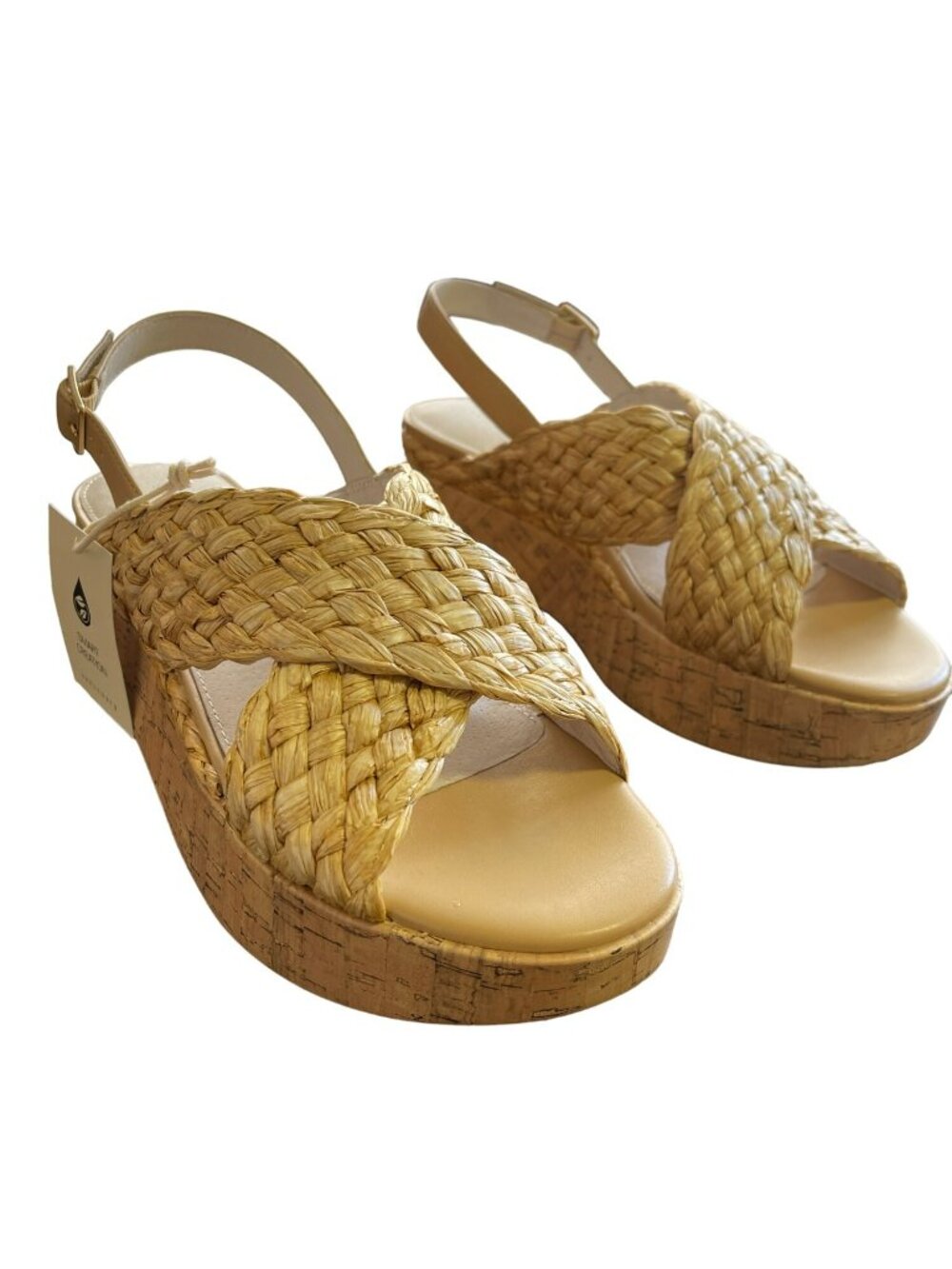 NEW Sanctuary Anthropologie Raffia AllSmiles Sandal Platform Wedge Shoes Sz 10